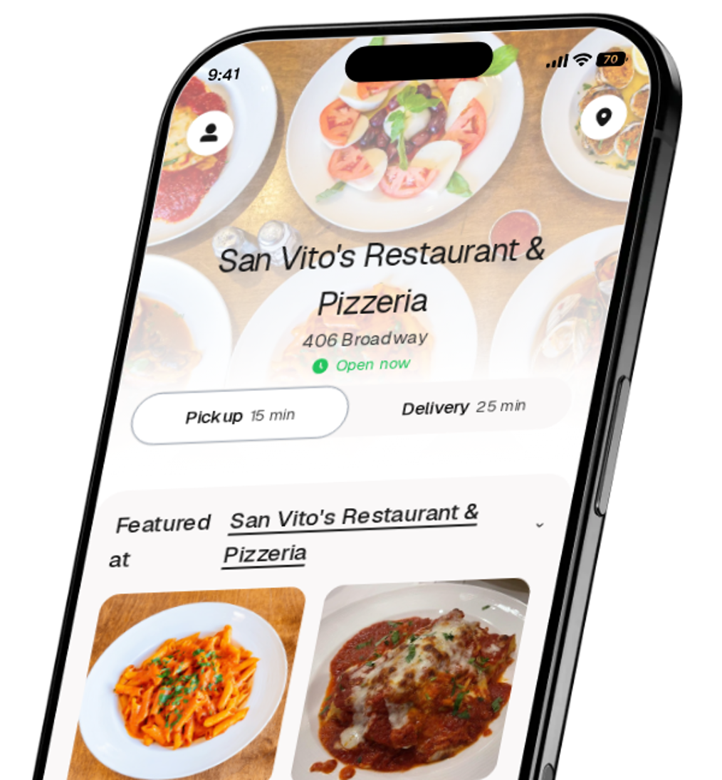 San Vito's Restaurant & Pizzeria app preview